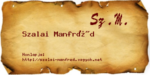 Szalai Manfréd névjegykártya
